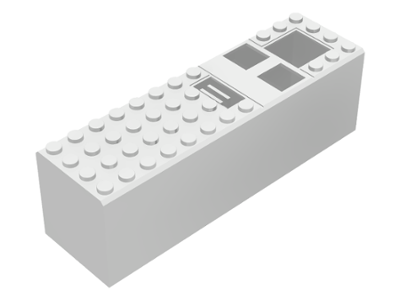 Lego Electric 9V Battery Box 4 x 14 x 4 Cover / White