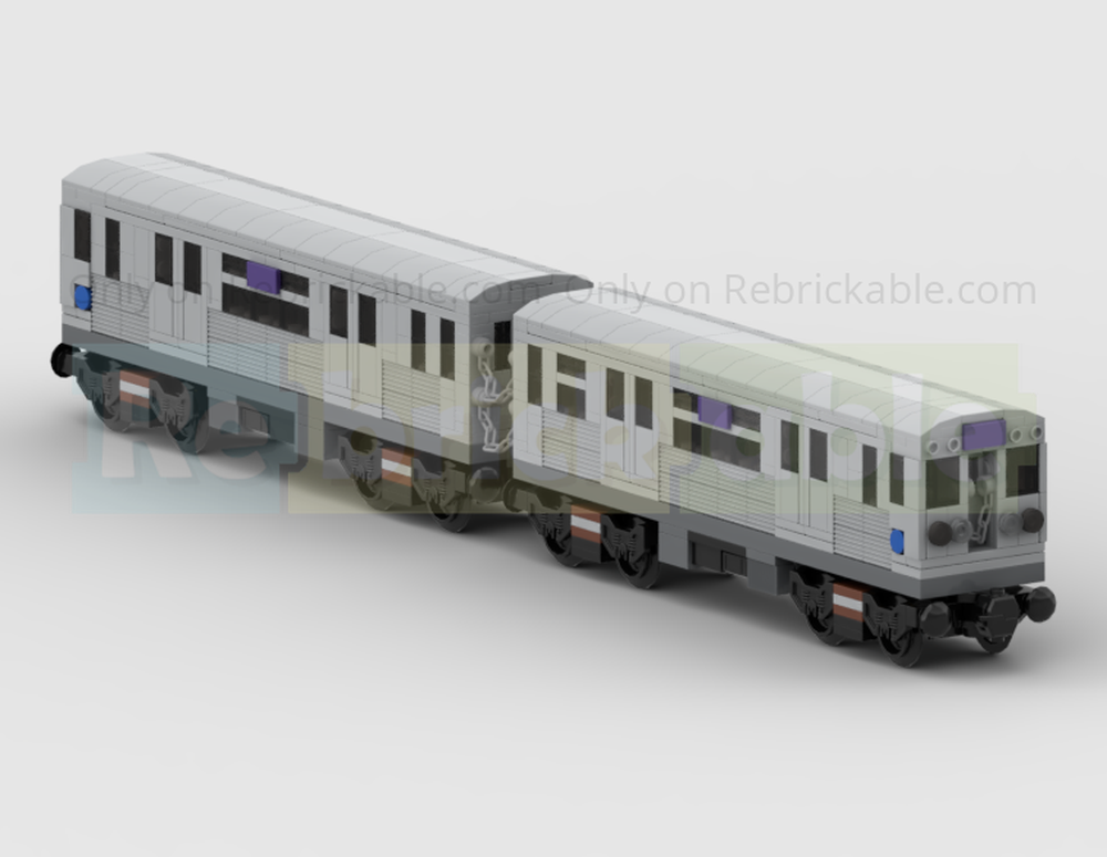 Lego CTA 5000 Series 2-Carriage Chicago L Train - Dummy Version