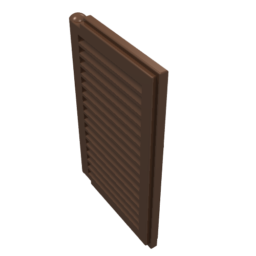 Lego Window 1 x 2 x 3 Shutter / Brown