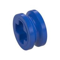Lego Technic Bush 1/2 Smooth with Axle Hole Semi-Reduced / Blue