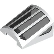 Lego Windscreen Cylinder 4 x 4 x 2 with Trans-Black Windows Pattern