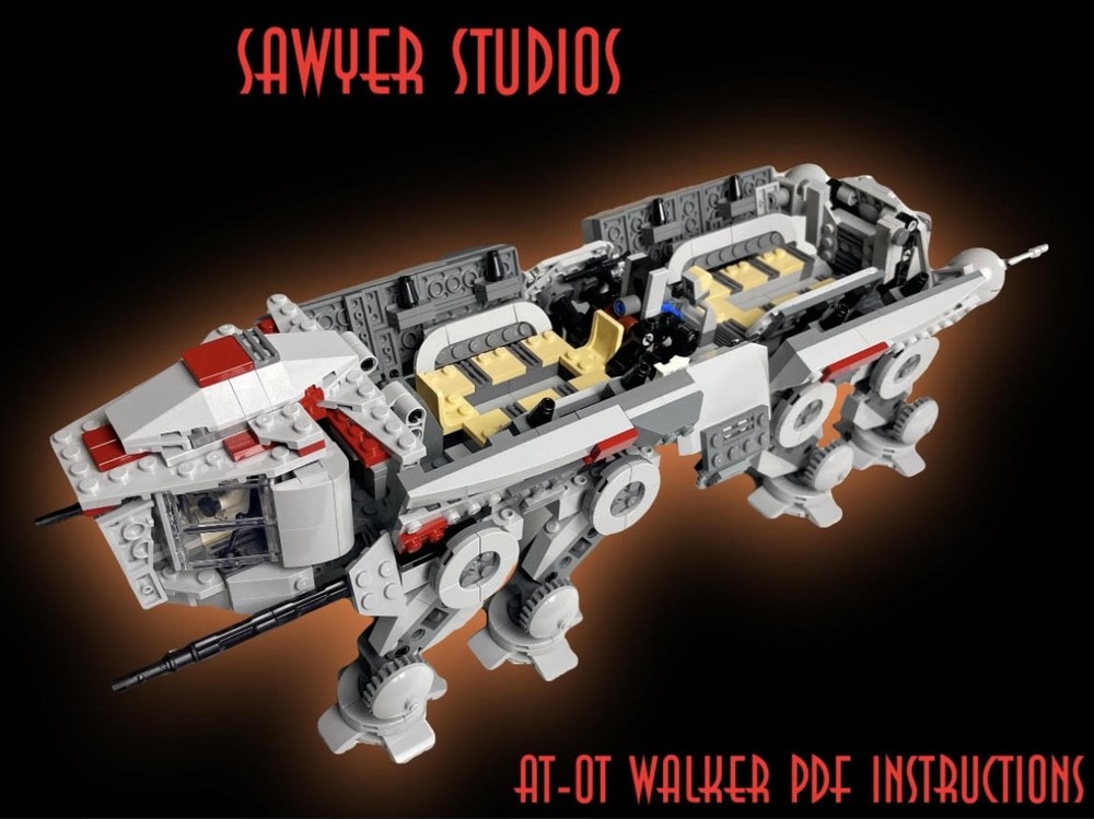 Lego AT-OT Walker Alternate Build from 2x AT-TE walkers