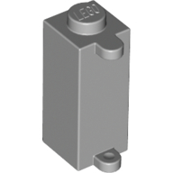 Lego Brick Special 1 x 1 x 2 with Shutter Holder / Light Bluish Gray