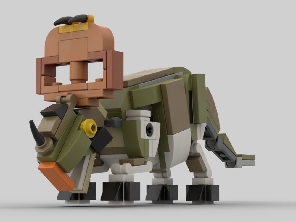 Lego Sinoceratops Zhuchengensis - Minifig scale