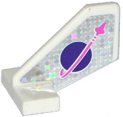 Lego Tail Shuttle, Small with Classic Space Logo with Pink Arrow Pattern (Sticker) - Set 41128