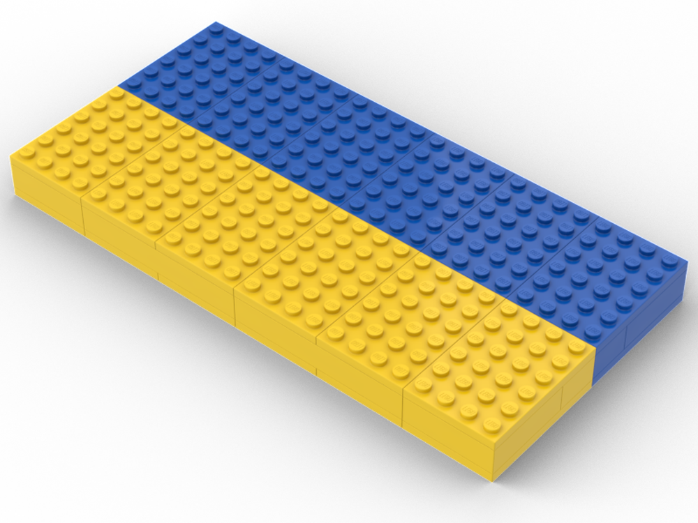 Lego Ukraine national flag