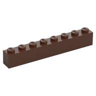 Lego Brick 1 x 8 / Brown