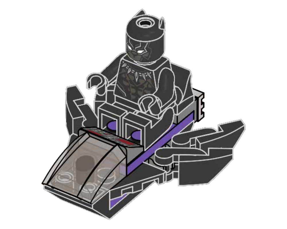 Lego Black Panther with Jet