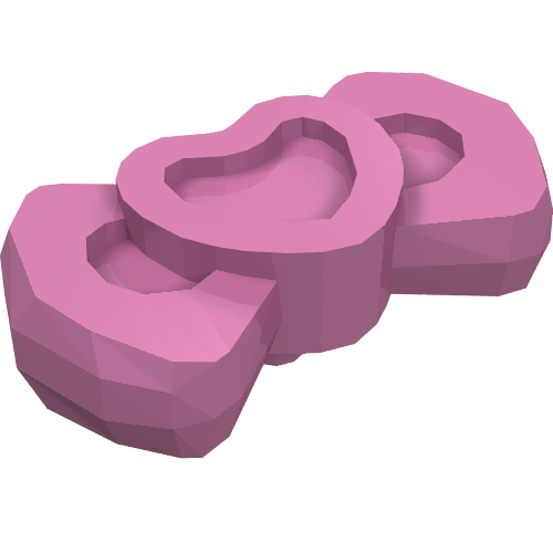 Lego Headwear Accessory Bow with Heart (Animal Grooming Kit) / Dark Pink