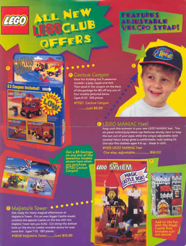 Lego 1994 Insert - Member Special Offers Builders Club
