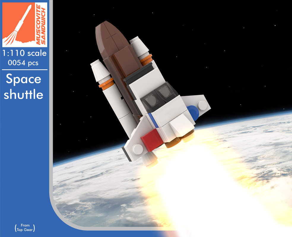 Lego Top Gear Reliant Robin Space Shuttle [1:110 scale]