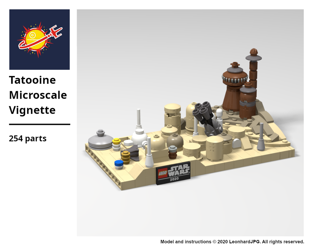 Lego Tatooine Microscale Vignette