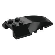 Lego Brick Wedged, Curved 6 x 4 Triple / Black