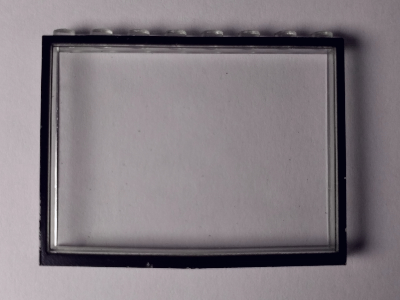 Lego Modulex Window 1 x 8 x 6 with Black Border Print