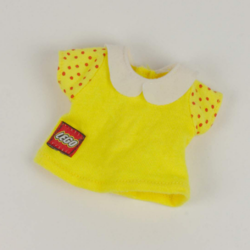 Lego Duplo Dress with White Collar and Lego Logo / Yellow