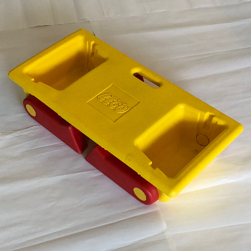 Lego Playtable with Red Folding Legs / Yellow