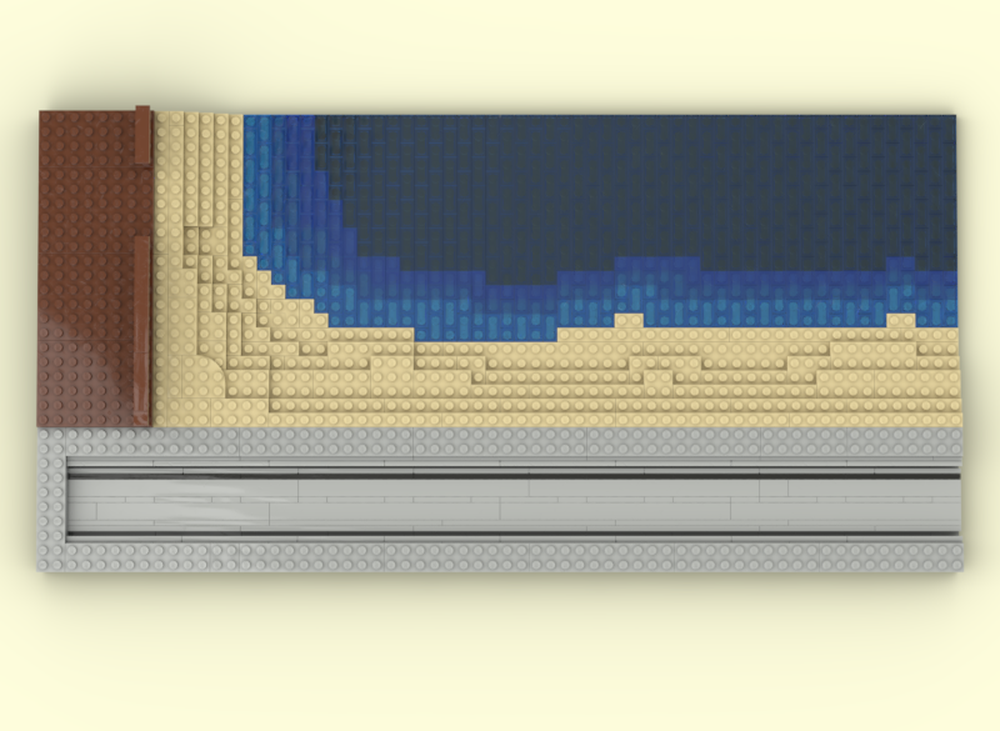 Lego Beach tram rails