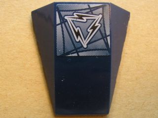 Lego Wedge 4 x 4 Triple Curved No Studs with Alpha Team Arctic Logo Pattern (Sticker) - Set 4746