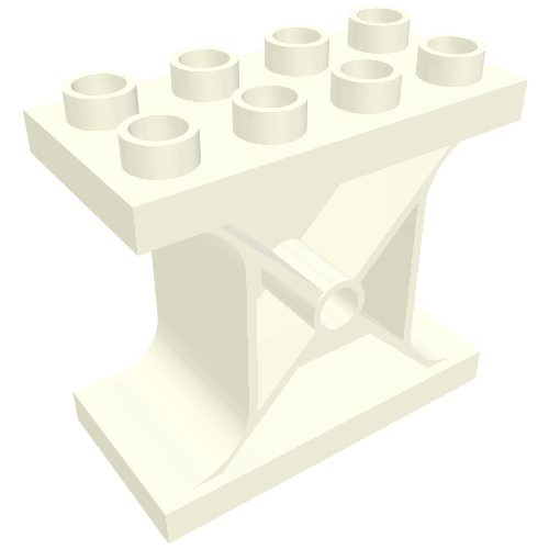 Lego Duplo Support Brick 2 x 4 x 3 / White