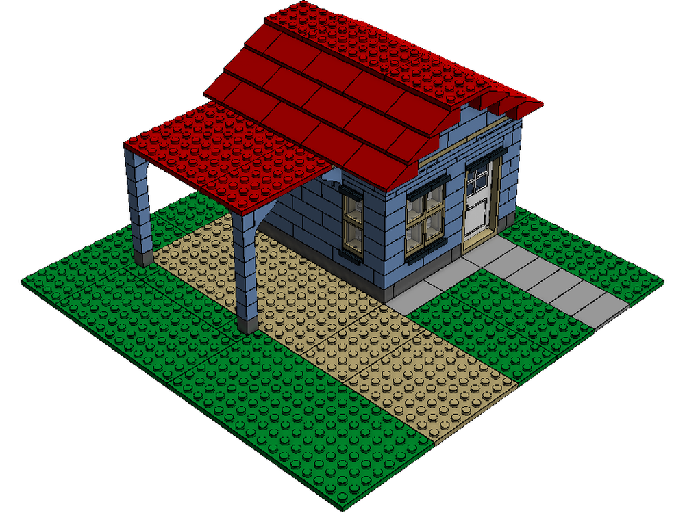 Lego Light Blue House