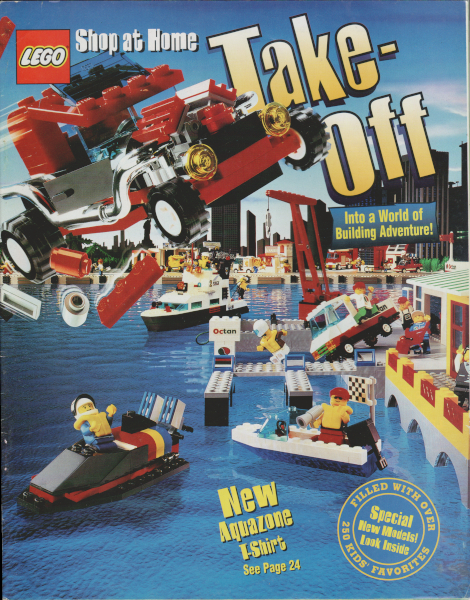 Lego 1995 Shop at Home - Spring - Take Off  - Version 2 'New Aquazone T-Shirt'