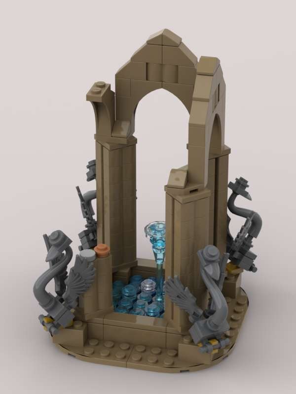 Lego The ruined fountain
