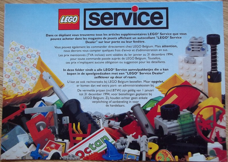 Lego 1994 Medium Service Packs Belgian (923323-B)