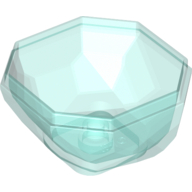 Lego Rock Boulder, Bottom / Trans-Light Blue