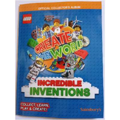 Lego Book, Create The World Incredible Inventions Trading Card Collectors Book / [No Color/Any Color]