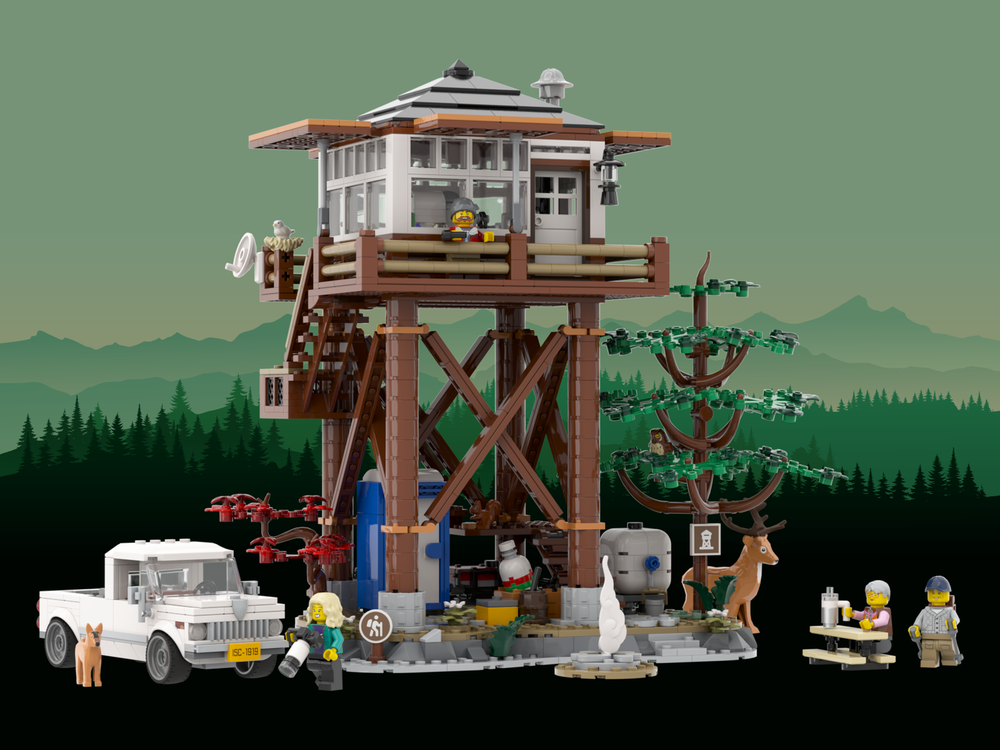 Lego Fire Lookout Tower