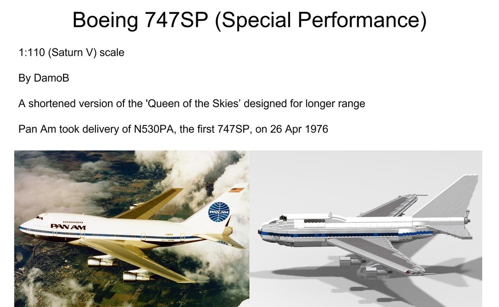 Lego Boeing 747SP (Special Performance)