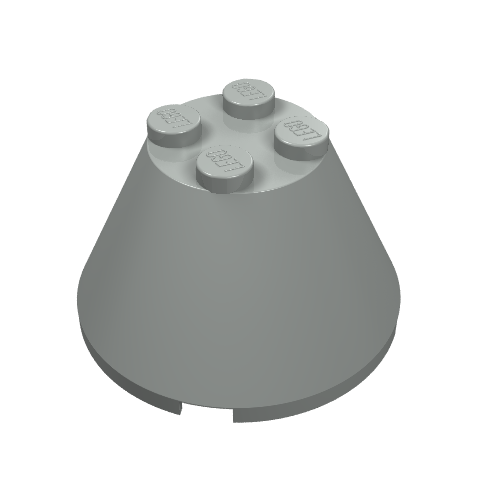 Lego Cone 4 x 4 x 2, No Axle Hole