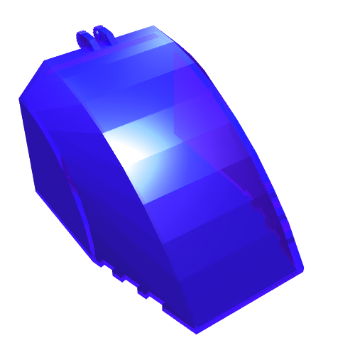 Lego Windscreen 8 x 6 x 4 Canopy with Hinge / Trans-Purple