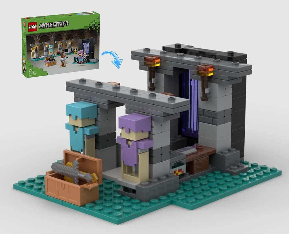 Lego Secret Base with Portal 21252 Alternative