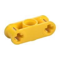 Lego Technic Axle and Pin Connector Perpendicular 3L with Centre Pin Hole / Yellow