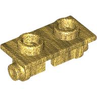 Lego Hinge Brick 1 x 2 Top Plate Thin / Pearl Gold