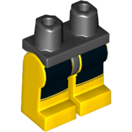 Lego Hips and Yellow Legs with Black Markings Print