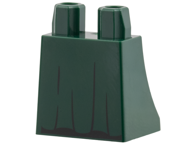 Lego Lower Body, Skirt with Black Gather Lines Pattern