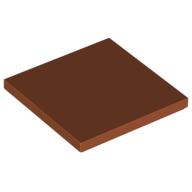 Lego Tile 4 x 4 / Dark Orange