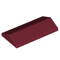 Lego Brick Sloped 33° 2 x 4 Double / Dark Red