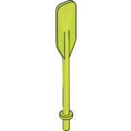 Lego Equipment Oar / Paddle with Bar Handle / Medium Lime
