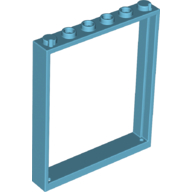 Lego Door Frame 1 x 6 x 6 / Medium Azure