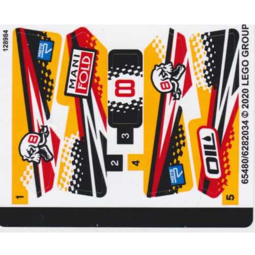 Lego Sticker Sheet for Set 42101-1 / [No Color/Any Color]