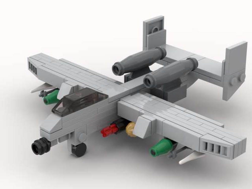 Lego A-10 Thunderbolt (''Warthog'') mini v5 [Remastered]