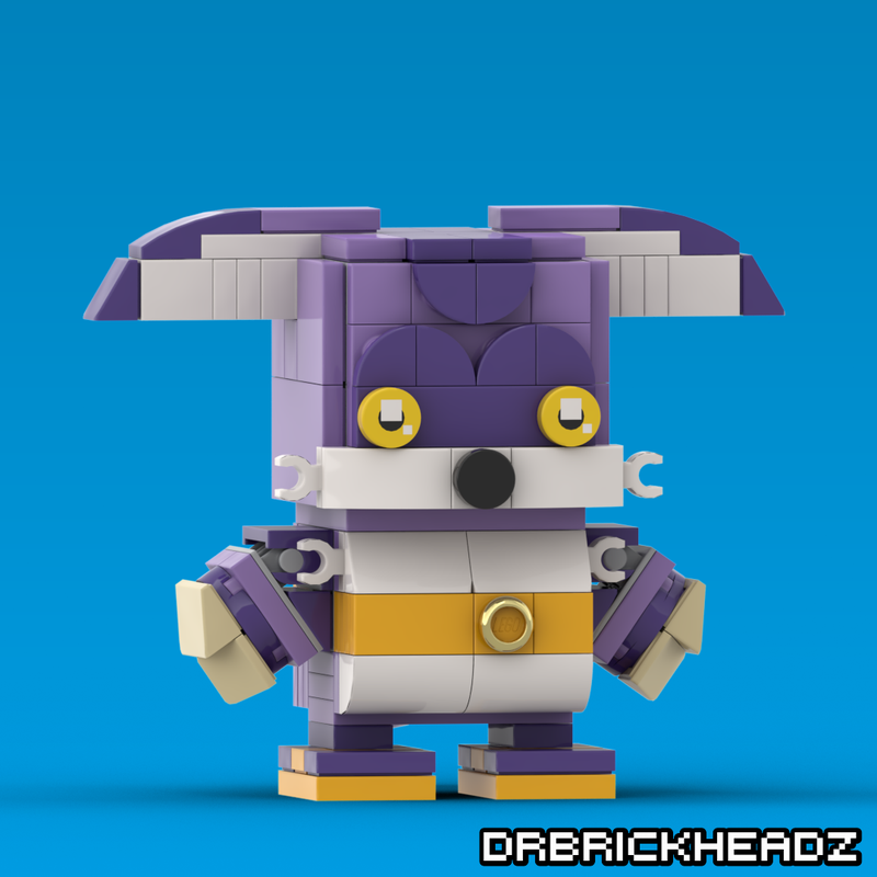 Lego Big the Cat (Sonic the Hedghehog) Brickheadz Instructions