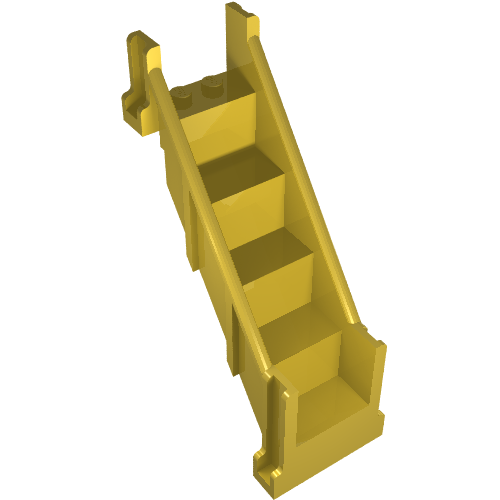 Lego Stairs 4 x 7 x 9 1/3 Straight Enclosed / Yellow