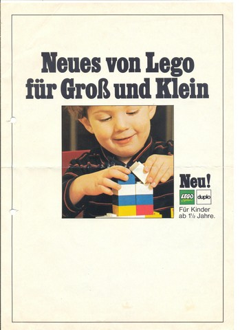 Lego 1969 Dealer German Novelties 'Neues von Lego für Groß und Klein'