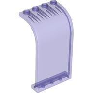 Lego Panel 3 x 4 x 6 Curved Top / Trans-Purple
