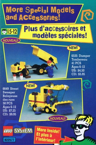 Lego 1995 Insert - Shop at Home - US/Canadian (822577)