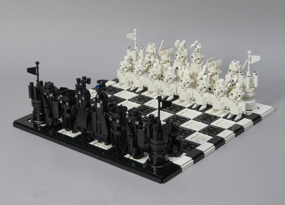 Lego Technic Chess board with pieces